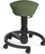 Aeris Swopper New Edition Bürohocker mit Rollen, Feder Standard, Gestell Alu schwarz, Bezug Mikrofaser Comfort grün Vorschaubild