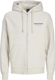 Jack & Jones Einfarbig Zip Hoodie moonbeam (Herren)