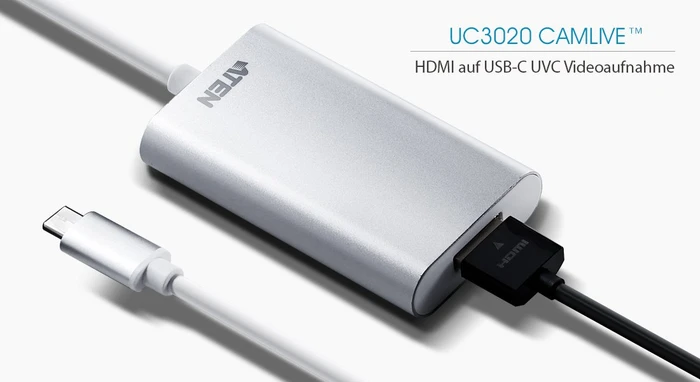 ATEN Camlive HDMI auf USB-C UVC Videoaufnahme FullHD