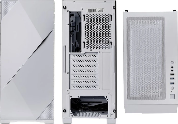 Zalman Z3 Iceberg_White, weiß, Glasfenster