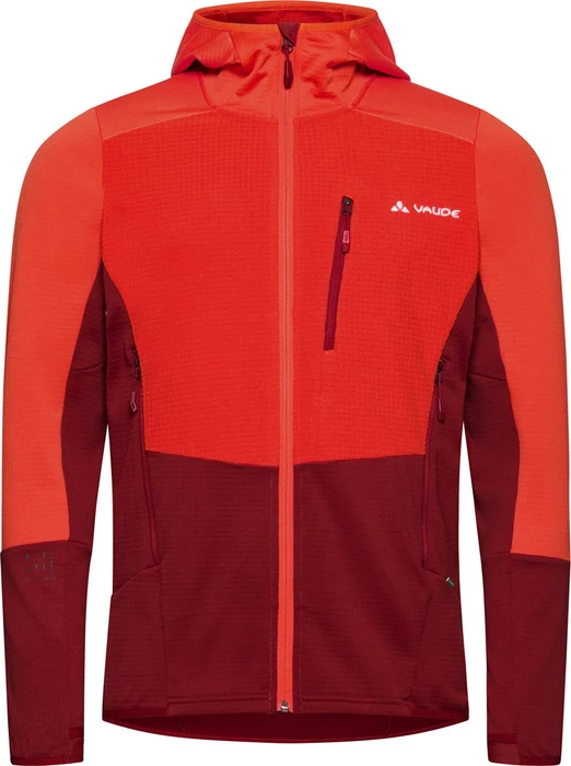 Vaude Monviso Hooded Grid Fleece Funktionsjacke carmine (Herren)