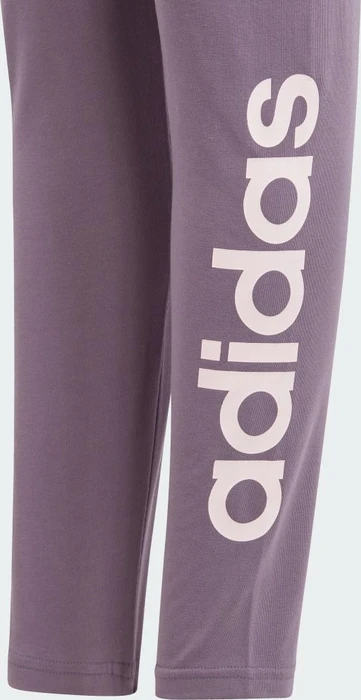adidas Essentials Linear Logo Cotton Hose lang shadow violet/clear pink (Junior)