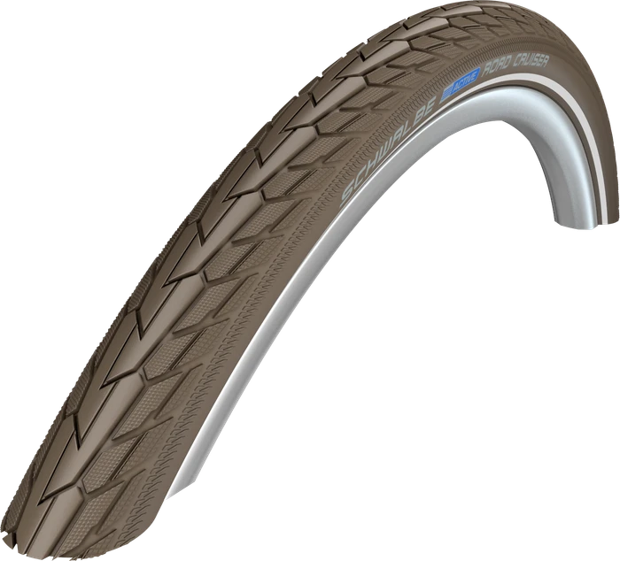 Schwalbe Road Cruiser 28x1.6", 700x40C K-Guard SBC Reifen coffee/reflex