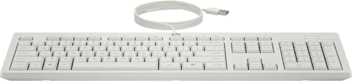 HP 225 Wired Mouse and Keyboard Combo G2, mit Copilot-Taste, weiß, USB, US