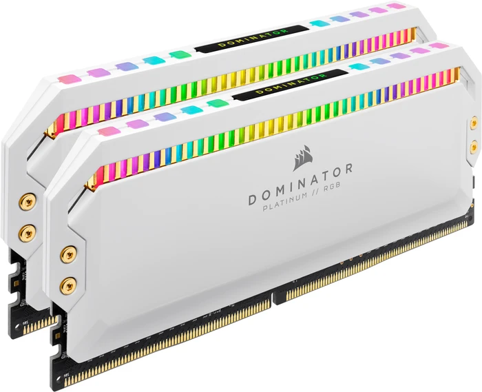 Corsair Dominator Platinum RGB White UDIMM 16GB Kit, DDR4-3200, CL16-18-18-36