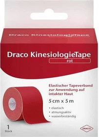 Dr. Ausbüttel Draco KinesiologieTape Rolle 5cm x 5m rot