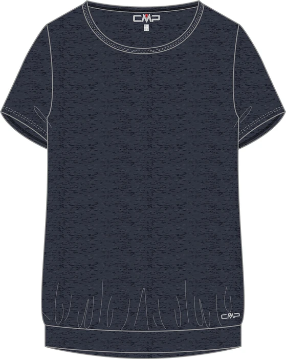 CMP Stretch Jersey Funktionsshirt kurzarm anthrazit melange (Damen)