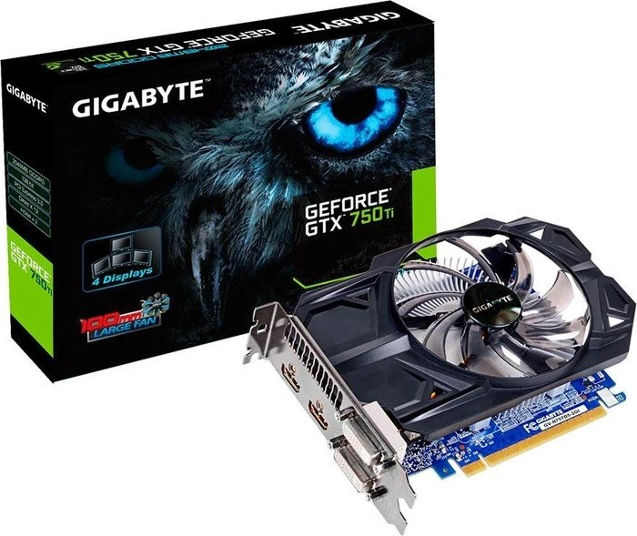 GIGABYTE GeForce GTX 750 Ti Windforce 1X, 2GB GDDR5, 2x DVI, 2x HDMI