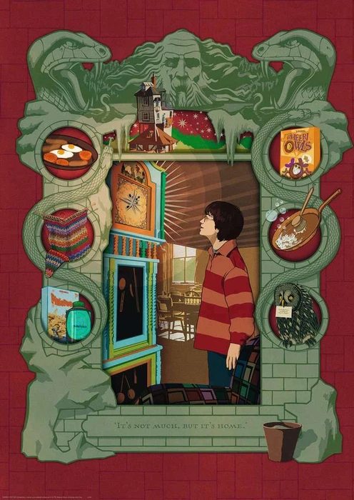 Ravensburger Puzzle Harry Potter bei der Weasley Familie