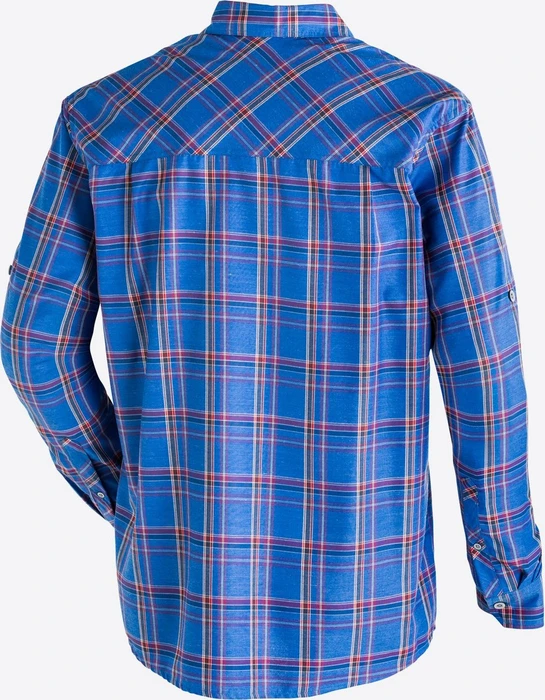 Maier Sports Claas Hemd langarm ombre blue/blue check (Herren)