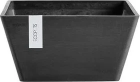 Ecopots Kunststoff-Topf Berlin 41x41cm dark grey