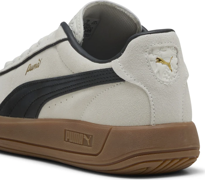 Puma Club Klassika Wildleder warm white/puma black/puma gold (Damen)