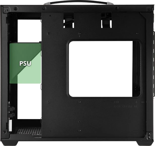 FSP S210 Black, Glasfenster