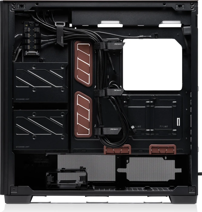 Antec Flux Pro Noctua Edition, schwarz/braun, Glasfenster
