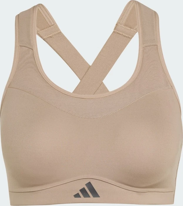 adidas TLRD Impact Training High Support Sport-BH chalky brown (Damen)