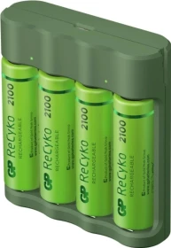 GP Batteries ReCyko Everyday Charger (USB) B421 inkl. 4x AA NiMh 2100mAh