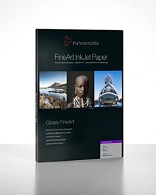 Hahnemühle Digital Glossy FineArt Photo Rag Satin Fotopapier seidenmatt weiß, A3, 310g/m², 25 Blatt