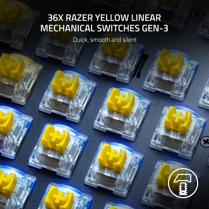 Razer Yellow Linear Gen-3 Switch Set, 36er-Pack