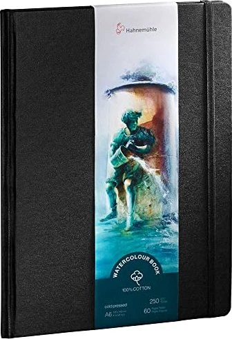 Hahnemühle Watercolour Book 100% Cotton Zeichenpapier, A6, Hardcover, 30 Blatt