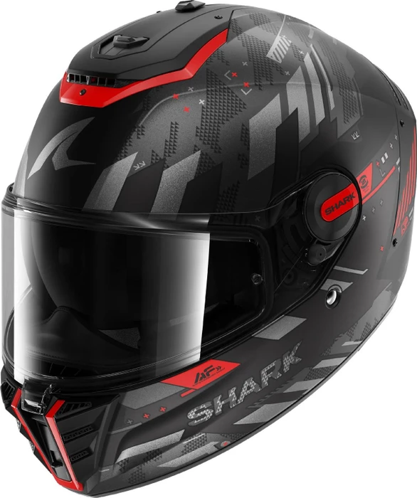 Shark Spartan RS Skiful matt schwarz/grau/rot