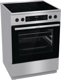 Gorenje GECS6C70XPA Elektroherd mit Glaskeramik-Kochfeld
