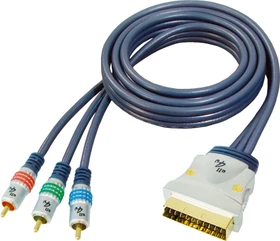 All4u BBVM11 SCART/Komponenten Kabel (verschiedene Längen)