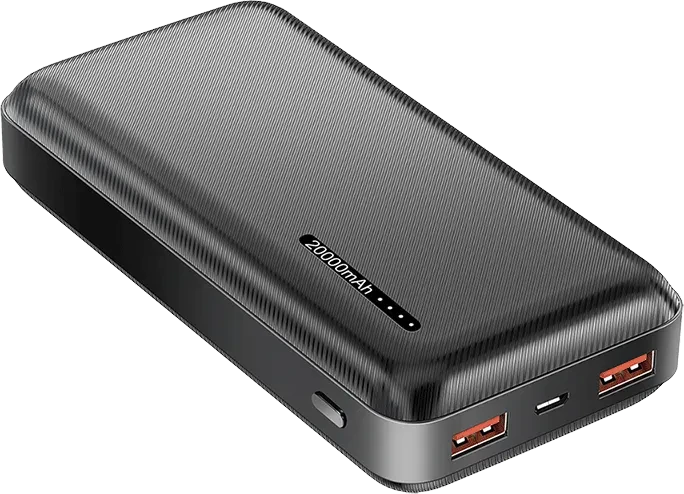 LogiLink Powerbank 20000mAh PD 20W 2x USB-A 1x USB-C schwarz