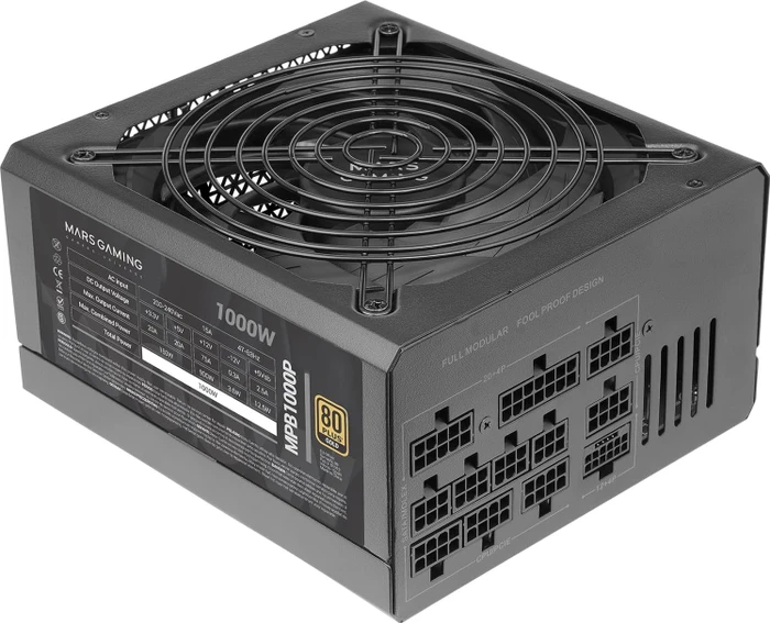 Mars Gaming MPB1000P schwarz 1000W, ATX 3.1