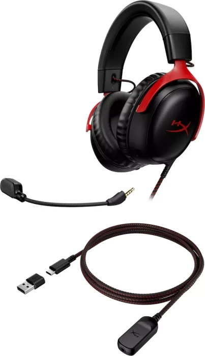HP HyperX Cloud III schwarz/rot