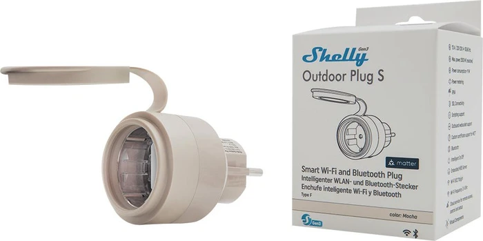 Shelly Outdoor Plug S Gen3, 2500W, Smart-Steckdose
