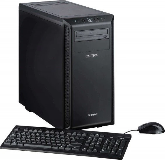 Captiva Workstation PC, Ryzen 7 2700X, 32GB RAM, 500GB SSD, 1TB HDD, Quadro P2000