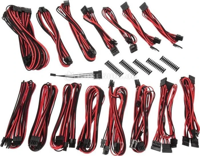BitFenix Alchemy 2.0 EVG-Series Kabel Kit für Netzteile, schwarz/rot