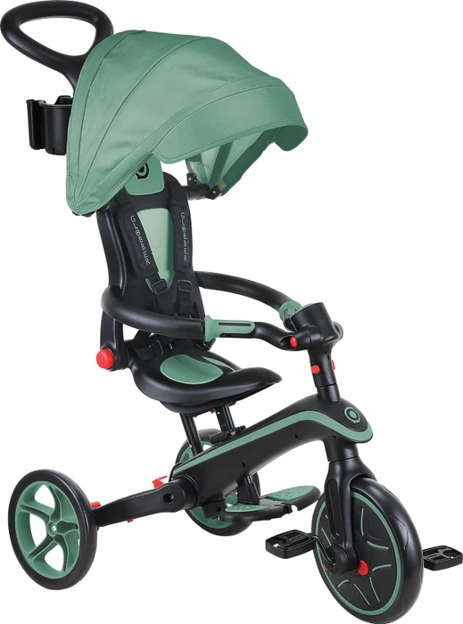 Globber Explorer Trike Foldable 4in1 olive