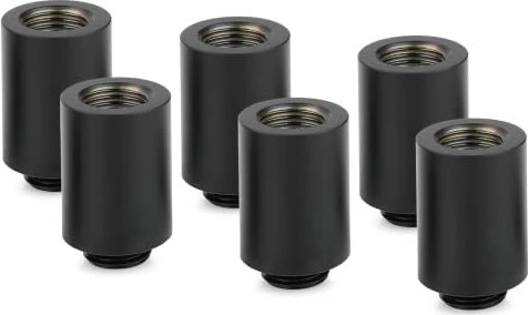Thermal Grizzly DeltaMate Extender MF28, Verlängerung, G1/4", schwarz, 6er-Pack