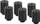 Thermal Grizzly DeltaMate Extender MF28, Verlängerung, G1/4", schwarz, 6er-Pack (TG-DM-FIT-6008)