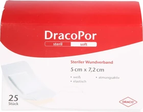 Dr. Ausbüttel DracoPor Soft steriler Wundverband weiß, 5 x 7.2cm, 25 Stück