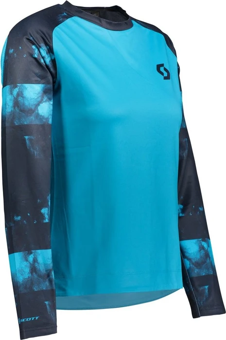 Scott Trail Storm Trikot langarm breeze blue/dark blue (Damen)