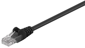 MicroConnect Patchkabel, Cat5e, U/UTP, RJ-45/RJ-45, 15m, schwarz