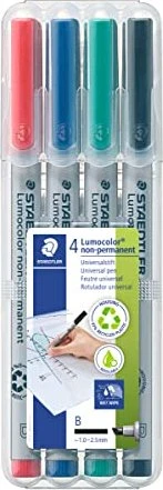Staedtler Lumocolor 312 non-permanent sortiert, 4er-Set