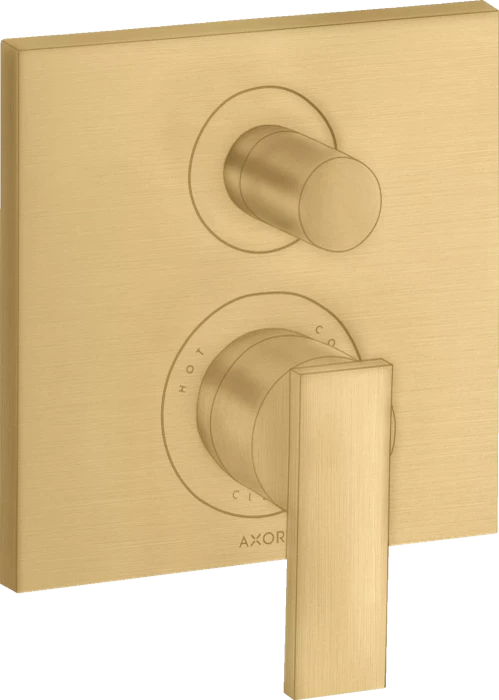 Hansgrohe Axor Citterio Einhebel-Wannenmischer mit integrierter Sicherungskombination brushed goldoptik