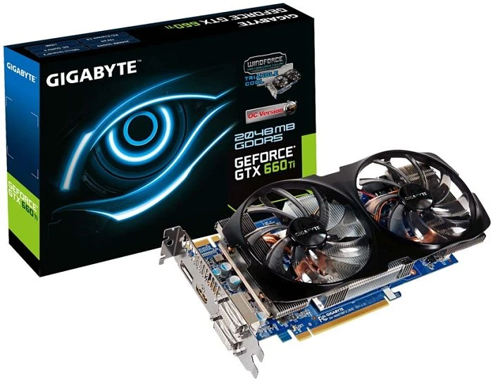 GIGABYTE GeForce GTX 660 Ti Windforce 2X, 2GB GDDR5, 2x DVI, HDMI, DP