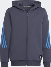adidas Future Icons 3-Streifen Hoodie shadow navy/bright blue (Junior)