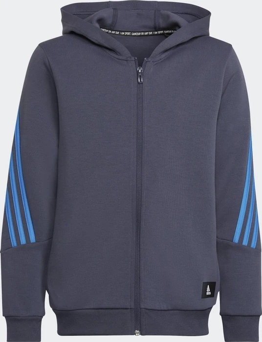 adidas Future Icons 3-Streifen Hoodie shadow navy/bright blue (Junior)