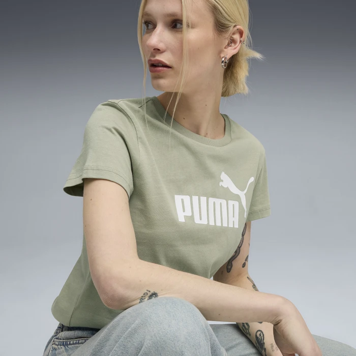 Puma ESS No. 1 Logo T-Shirt kurzarm lux army