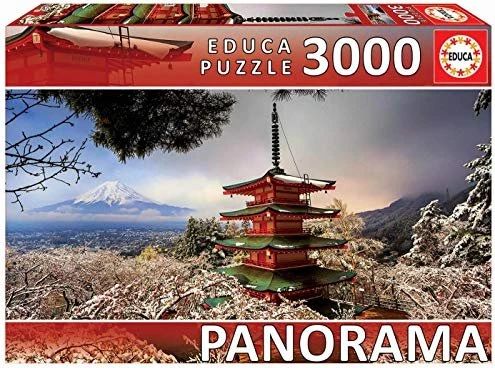 Educa Panorama Mount Fuji and Chureito Pagoda Japan