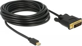 DeLOCK Mini DisplayPort 1.1 [Stecker] auf DVI-D 24-Pin [Stecker] Kabel, 5m (83991)