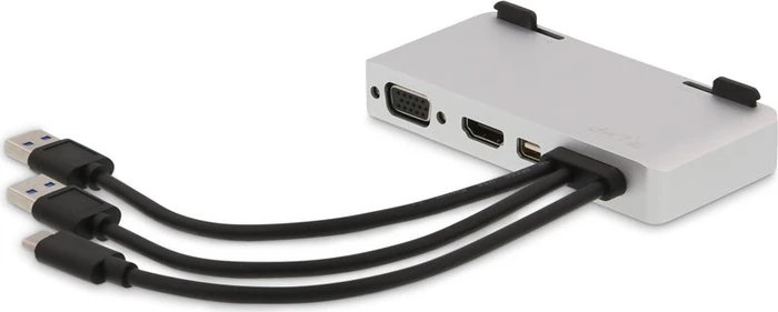 LMP USB-C Attach Dock Pro, Space Gray, 1x USB-C 3.0 [Stecker], 2x USB-A 3.0 [Stecker]