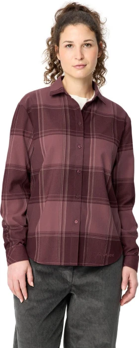 Vaude Farsund III Hemd langarm ruby dusk (Damen)