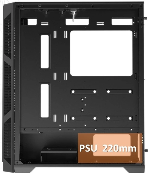 Raijintek Arcadia III, Glasfenster