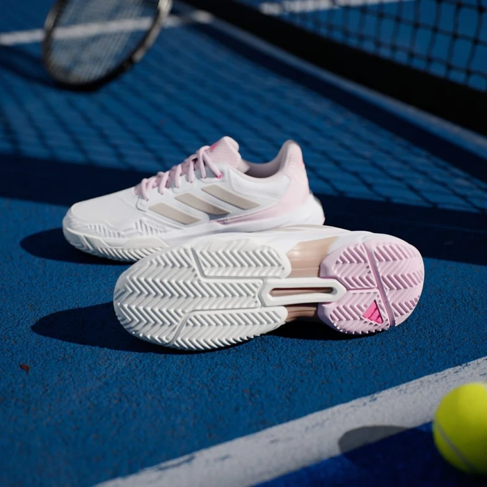 adidas CourtJam Control 3 cloud white/silver metallic/lucid pink